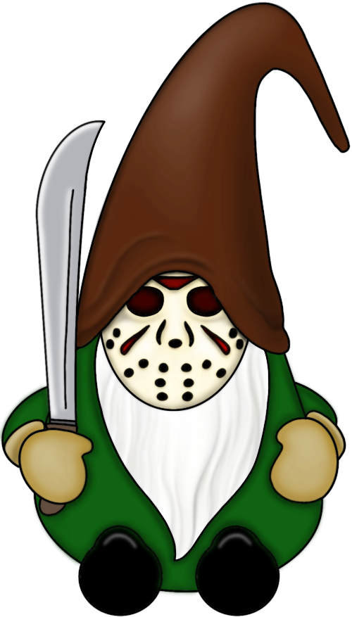 Fright Gnome Jason - Original Art Sticker