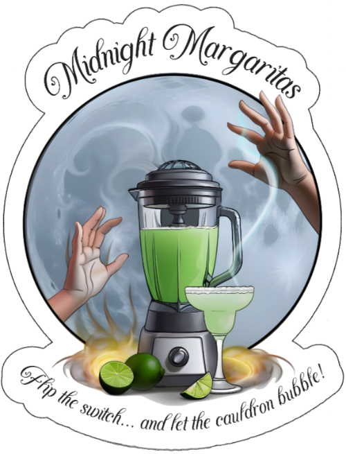 Midnight Margaritas - Original Art Sticker